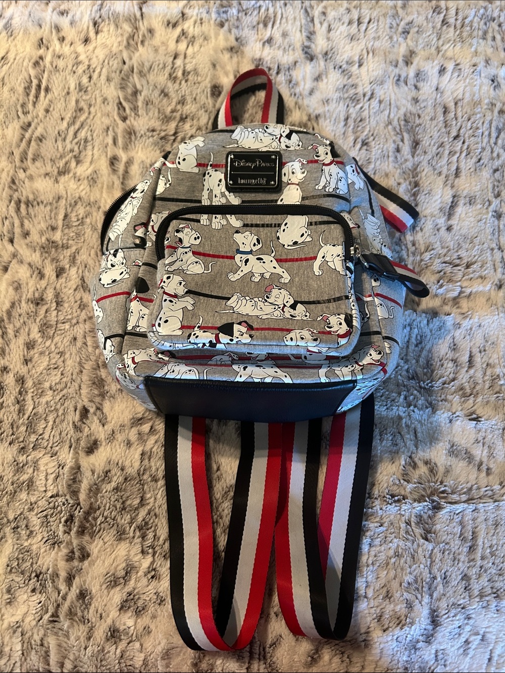 Loungefly Gray, Red & Black 101 Dalmatians Mini Backpack